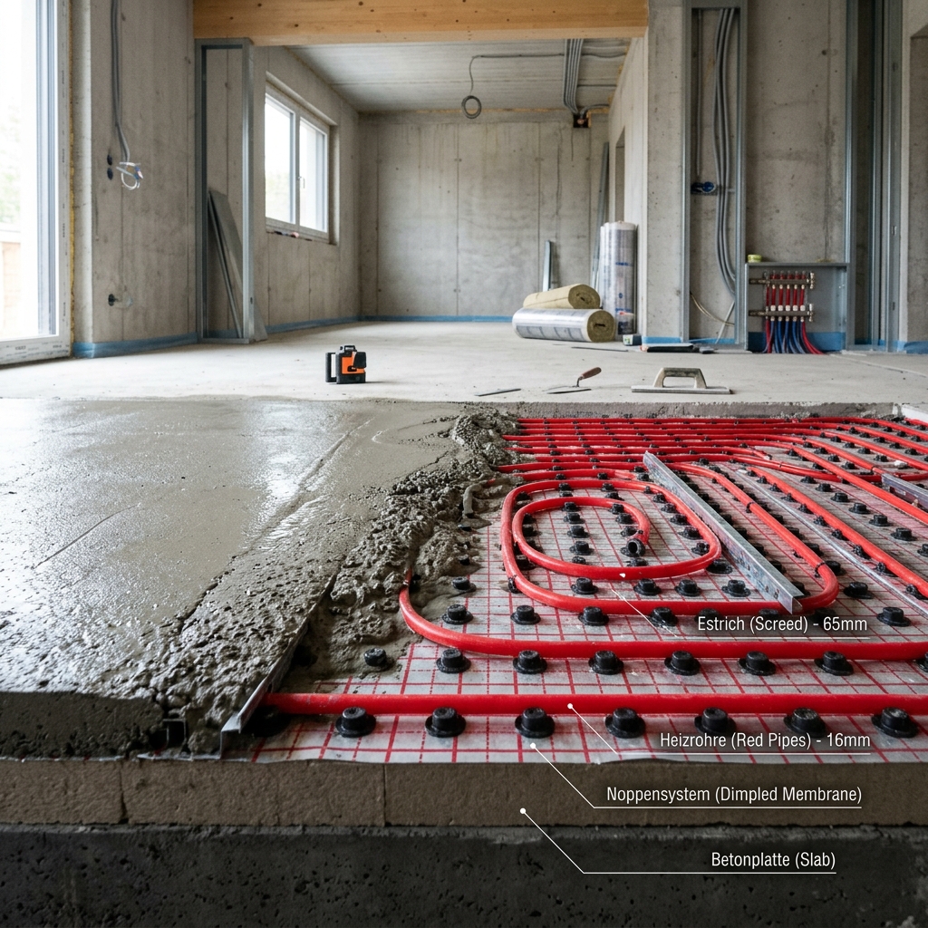 Fußbodenheizung im Detail: Systeme, Wärmepumpen-Kombination und Förderung